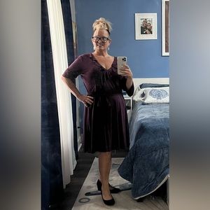 Eggplant New York & Co dress Womens size XXL